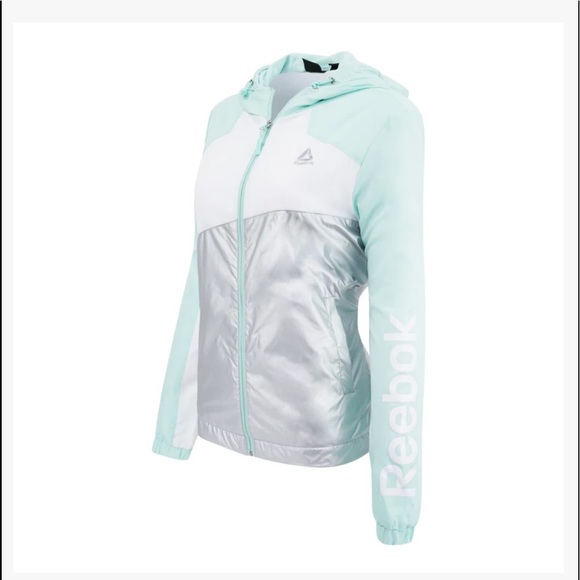 NWT Women’s Reebok Fleece Lined Windbreaker Jacket - Picture 2 of 13